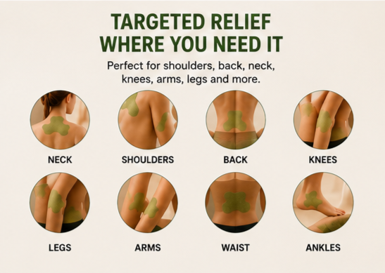 Self-Heating Pain Relief Patches – Soothing Warmth for Muscles & Joints