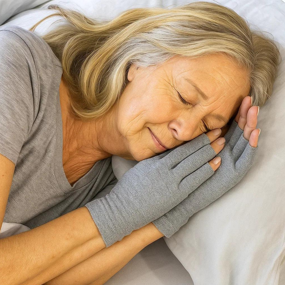 BambooRelief™ Premium Bamboo Compression Gloves – Fingerless Arthritis Support for Women & Men
