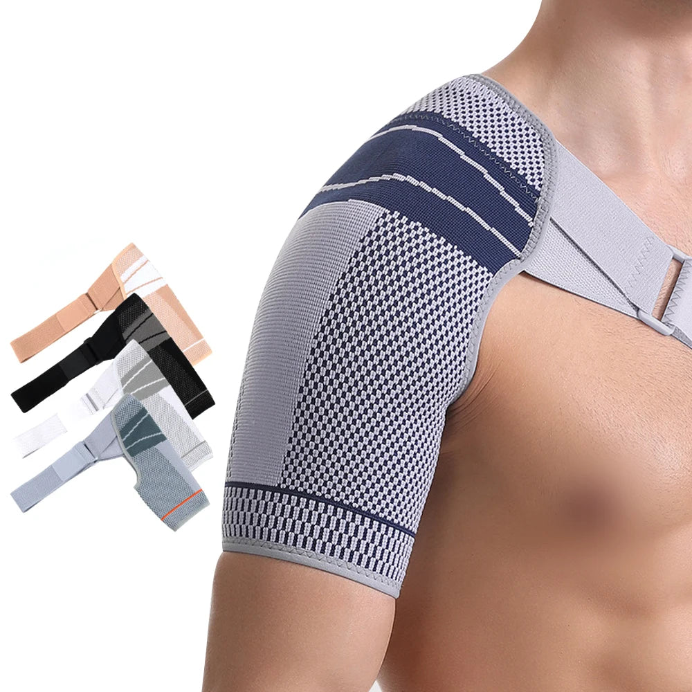 Shoulder Brace Support for Rotator Cuff Tears, Dislocated Shoulder, Tendon Injuries & Pain Relief – Adjustable Fit