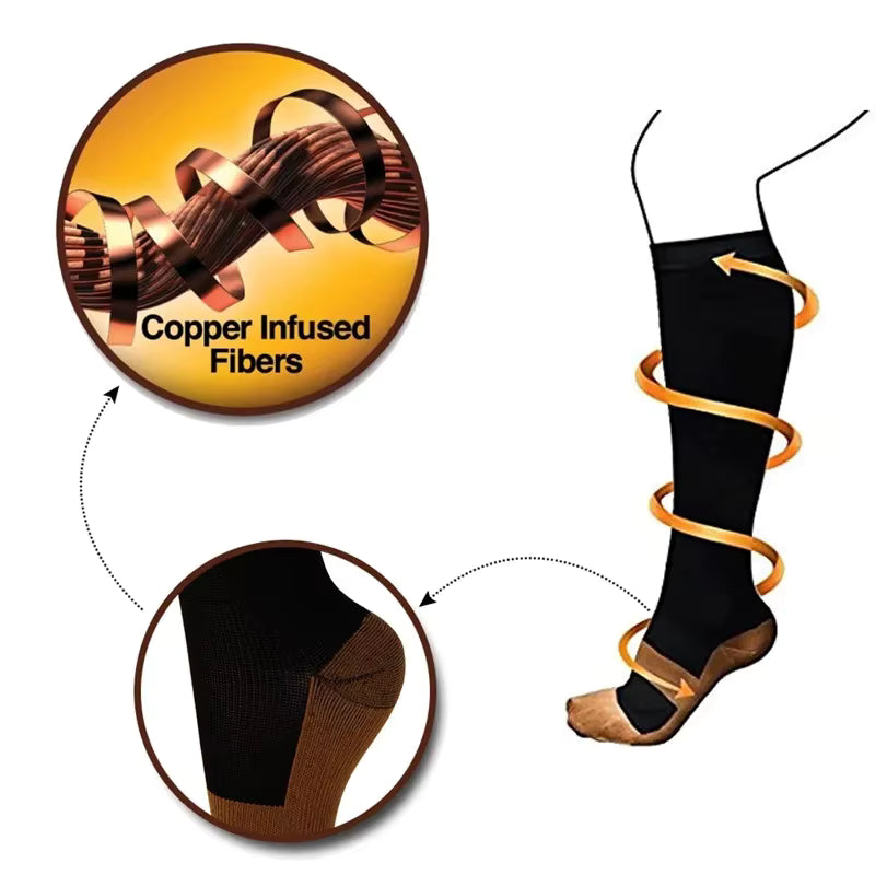 Medical Compression Socks 20-30 mmHg – Varicose Vein Support, Swelling Relief & Improved Circulation