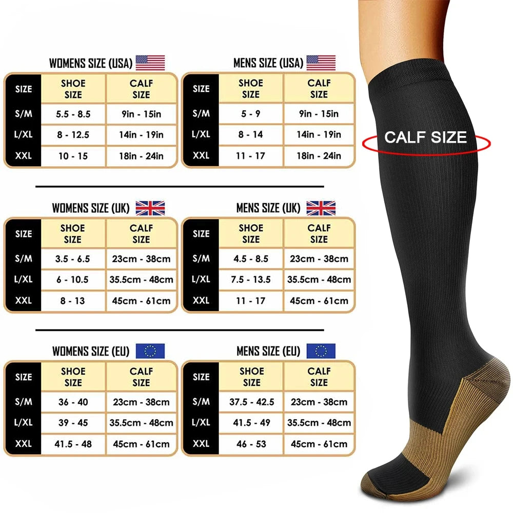 Medical Compression Socks 20-30 mmHg – Varicose Vein Support, Swelling Relief & Improved Circulation